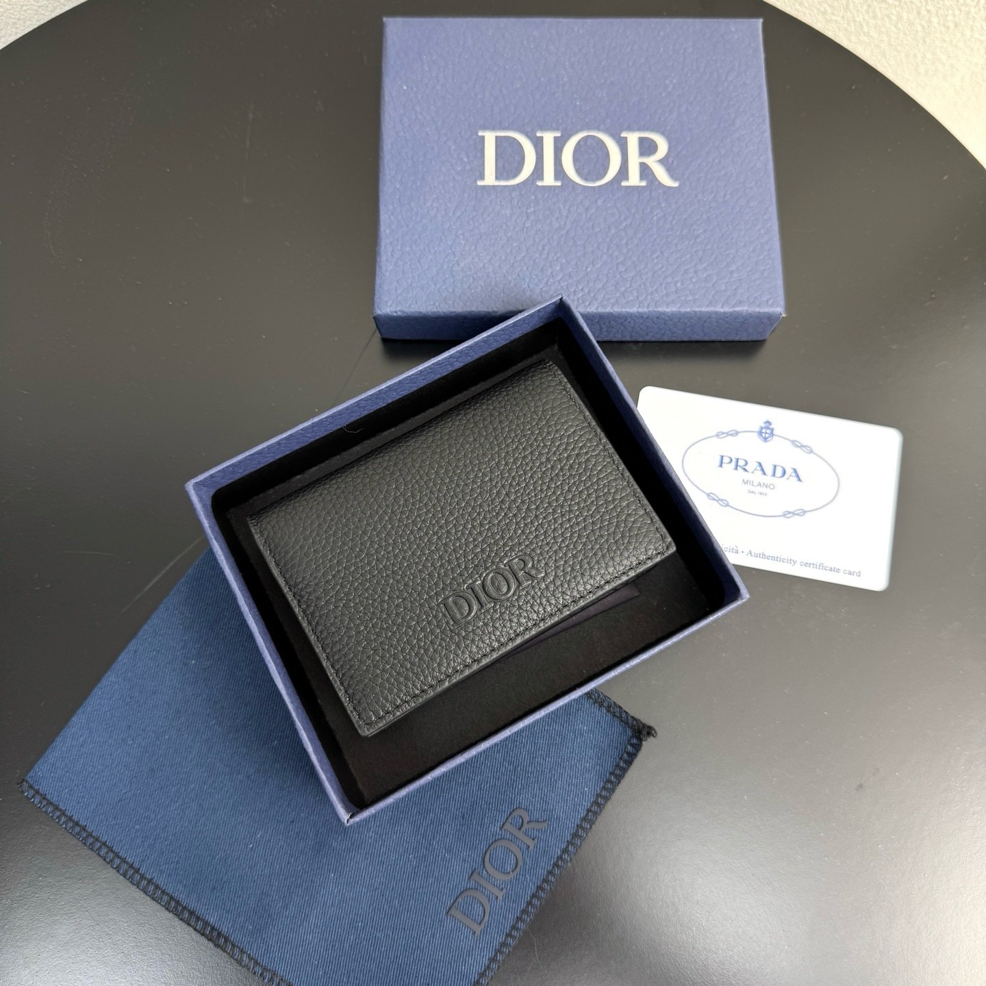 Картхолдер Dior Marcie чёрного цвета