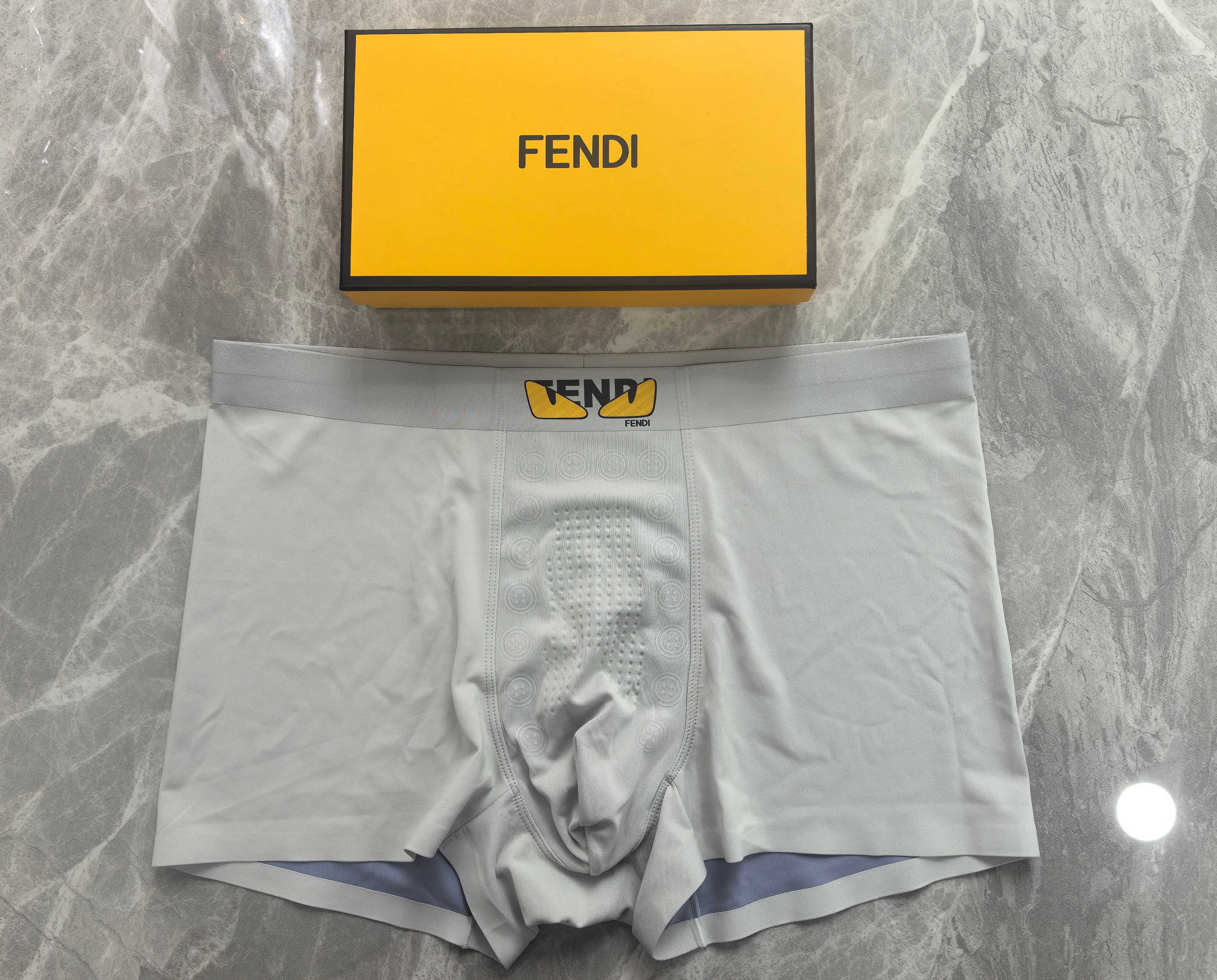 Трусы-боксеры мужские в стиле Fendi  (набор 3 шт.)
