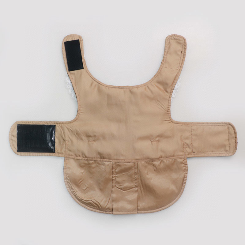 Жилет-платье для собак в стиле Gucci Monogram с кружевным воротником и ремешком