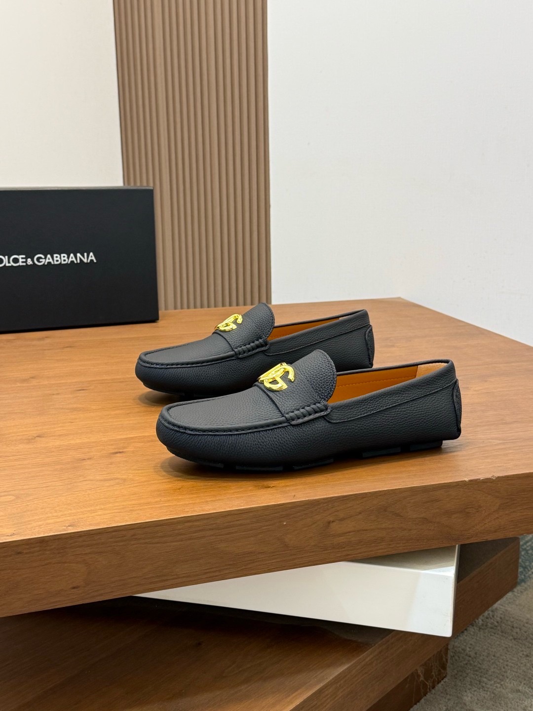 Мокасины мужские Dolce & Gabbana DG Driver чёрного цвета