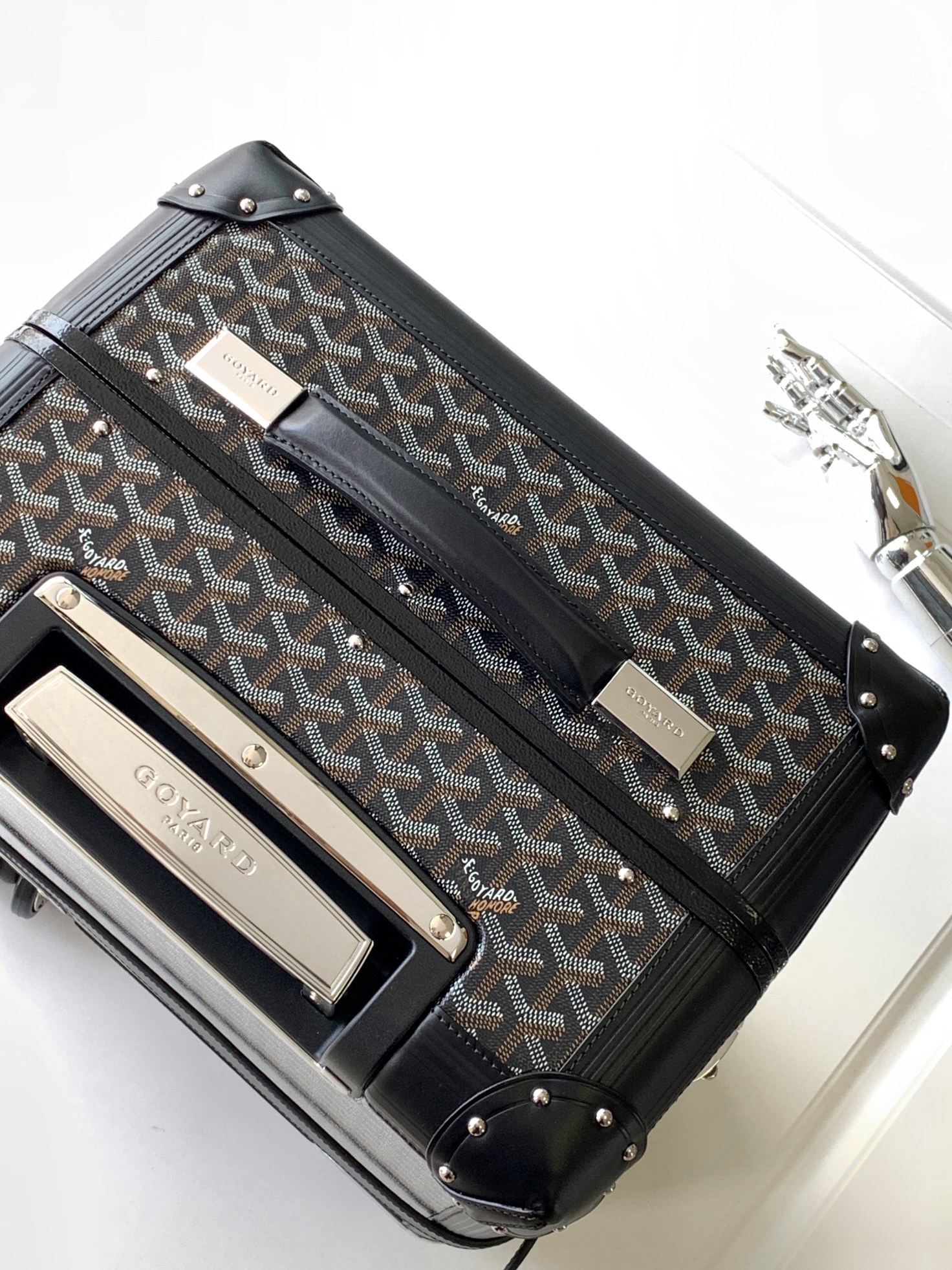 Чемодан Goyard Bourget PM чёрного цвета