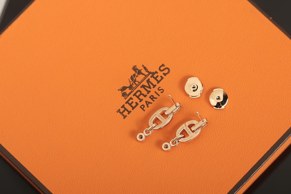 Серьги женские в стиле Hermès Chaine d’Ancre